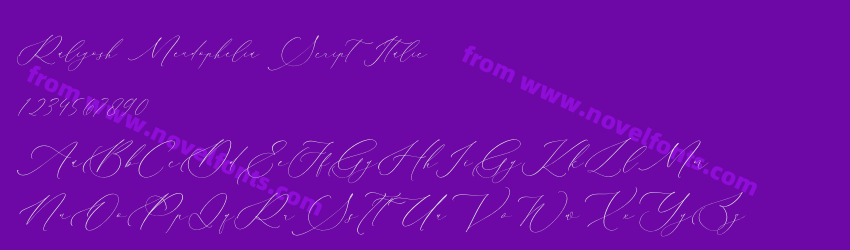 Raligosh Mendophelia Script ItalicPreview Raligosh Mendophelia Script ItalicPreview