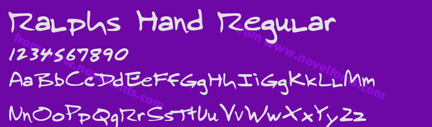 Ralphs Hand RegularPreview Ralphs Hand RegularPreview