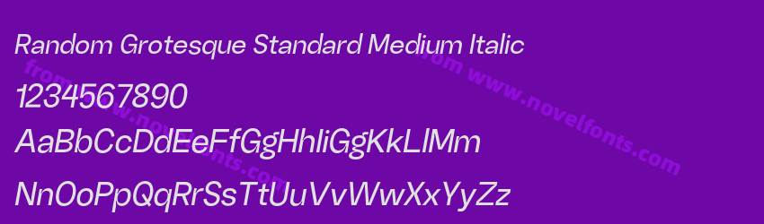 Random Grotesque Standard Medium ItalicPreview Random Grotesque Standard Medium ItalicPreview