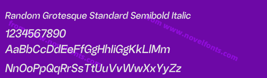 Random Grotesque Standard Semibold ItalicPreview Random Grotesque Standard Semibold ItalicPreview