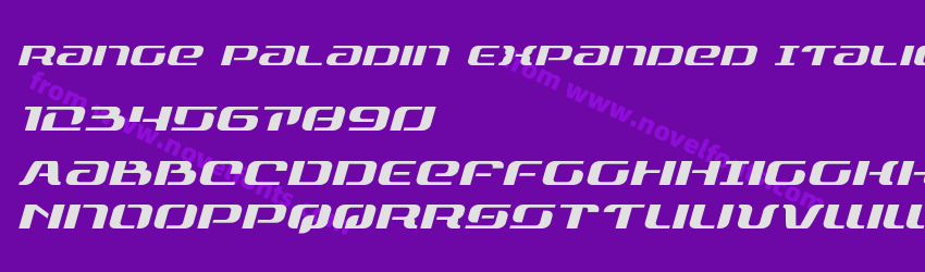 Range Paladin Expanded ItalicPreview Range Paladin Expanded ItalicPreview