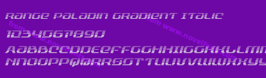 Range Paladin Gradient ItalicPreview Range Paladin Gradient ItalicPreview