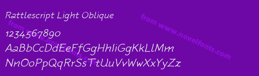 Rattlescript Light ObliquePreview Rattlescript Light ObliquePreview