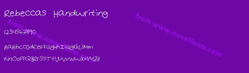 Rebeccas HandwritingPreview Rebeccas HandwritingPreview