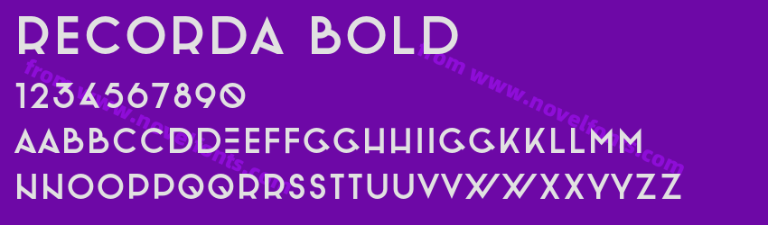 Recorda BoldPreview Recorda BoldPreview