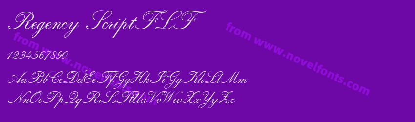 Regency ScriptFLFPreview Regency ScriptFLFPreview