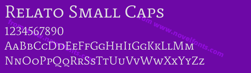 Relato Small CapsPreview Relato Small CapsPreview