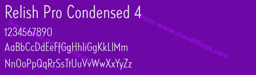 Relish Pro Condensed 4Preview Relish Pro Condensed 4Preview