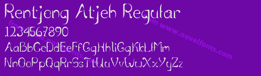 Rentjong Atjeh RegularPreview Rentjong Atjeh RegularPreview