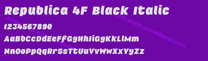 Republica 4F Black ItalicPreview Republica 4F Black ItalicPreview