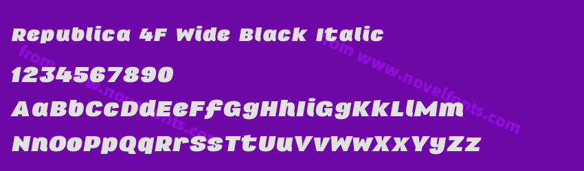 Republica 4F Wide Black ItalicPreview Republica 4F Wide Black ItalicPreview