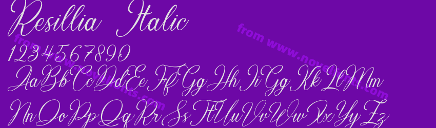 Resillia ItalicPreview Resillia ItalicPreview