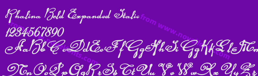 Rhalina Bold Expanded ItalicPreview Rhalina Bold Expanded ItalicPreview