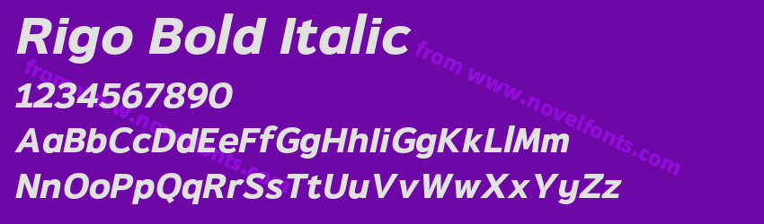 Rigo Bold ItalicPreview Rigo Bold ItalicPreview