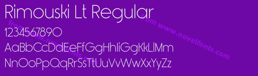 Rimouski Lt RegularPreview Rimouski Lt RegularPreview