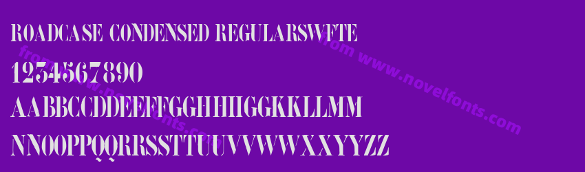 Roadcase Condensed RegularSWFTEPreview Roadcase Condensed RegularSWFTEPreview
