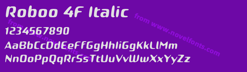 Roboo 4F ItalicPreview Roboo 4F ItalicPreview