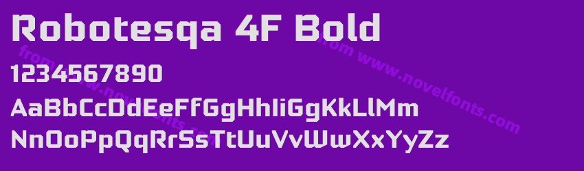 Robotesqa 4F BoldPreview Robotesqa 4F BoldPreview