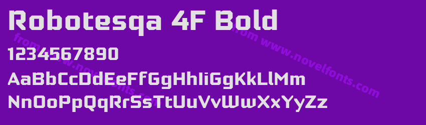 Robotesqa 4F BoldPreview Robotesqa 4F BoldPreview