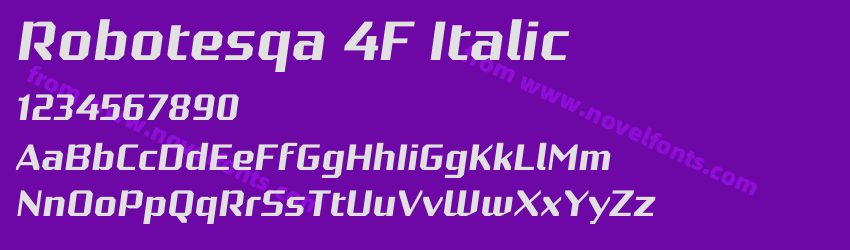 Robotesqa 4F ItalicPreview Robotesqa 4F ItalicPreview