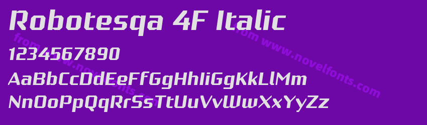 Robotesqa 4F ItalicPreview Robotesqa 4F ItalicPreview