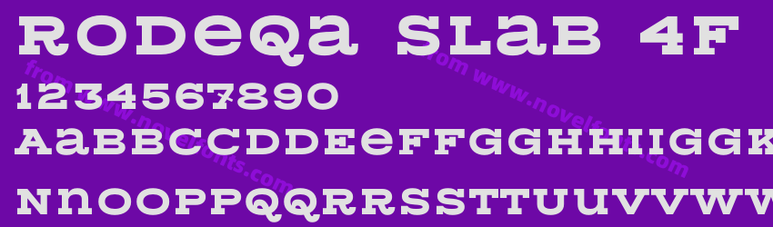 Rodeqa Slab 4F BoldPreview Rodeqa Slab 4F BoldPreview