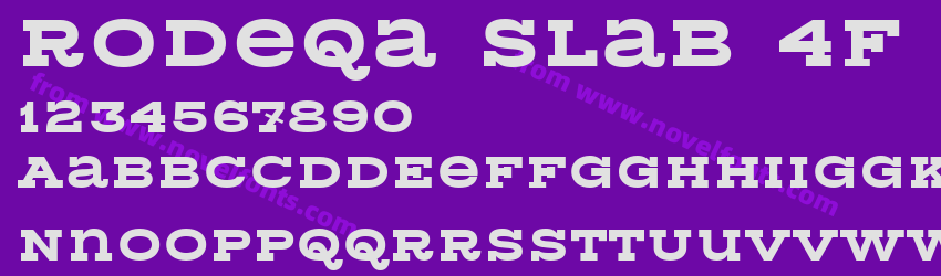 Rodeqa Slab 4F BoldPreview Rodeqa Slab 4F BoldPreview