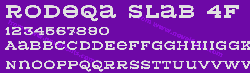 Rodeqa Slab 4F SemiboldPreview Rodeqa Slab 4F SemiboldPreview
