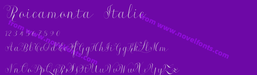 Roicamonta ItalicPreview Roicamonta ItalicPreview