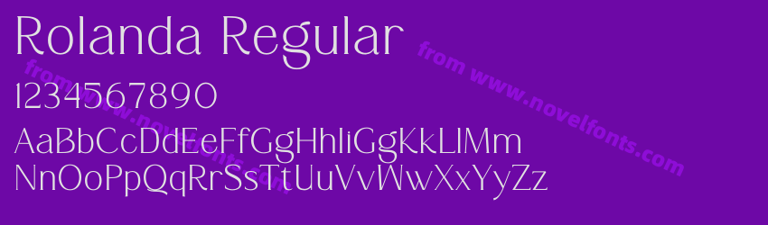 Rolanda RegularPreview Rolanda RegularPreview