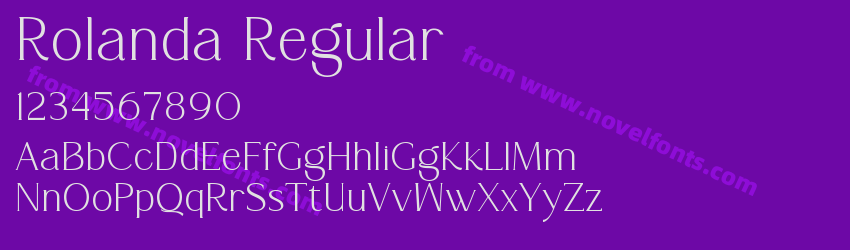 Rolanda RegularPreview Rolanda RegularPreview