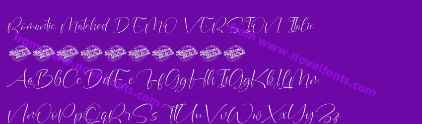 Romantic Matched DEMO VERSION ItalicPreview Romantic Matched DEMO VERSION ItalicPreview