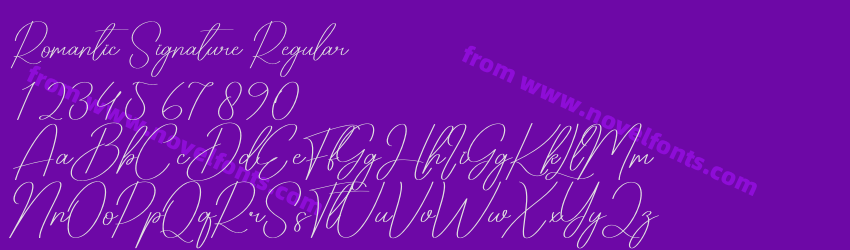 Romantic Signature RegularPreview Romantic Signature RegularPreview