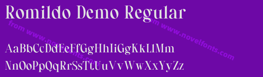 Romildo Demo RegularPreview Romildo Demo RegularPreview