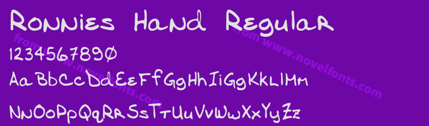 Ronnies Hand RegularPreview Ronnies Hand RegularPreview
