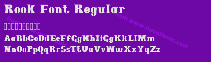 Rook Font RegularPreview Rook Font RegularPreview
