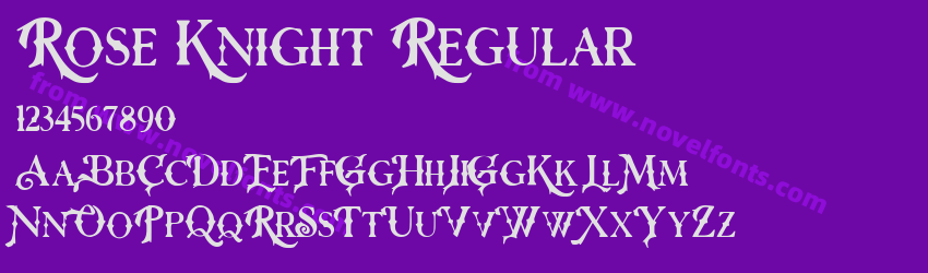 Rose Knight RegularPreview Rose Knight RegularPreview