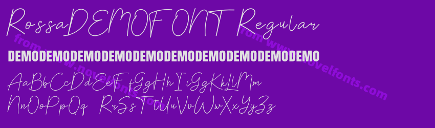 RossaDEMOFONT RegularPreview RossaDEMOFONT RegularPreview