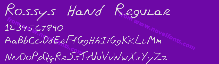 Rossys Hand RegularPreview Rossys Hand RegularPreview