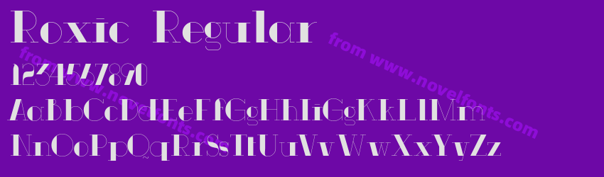 Roxic RegularPreview Roxic RegularPreview