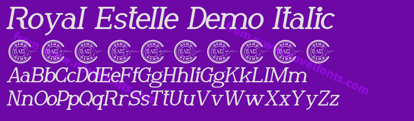 Royal Estelle Demo ItalicPreview Royal Estelle Demo ItalicPreview