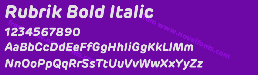 Rubrik Bold ItalicPreview Rubrik Bold ItalicPreview