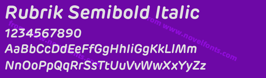 Rubrik Semibold ItalicPreview Rubrik Semibold ItalicPreview