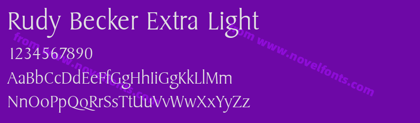 Rudy Becker Extra LightPreview Rudy Becker Extra LightPreview