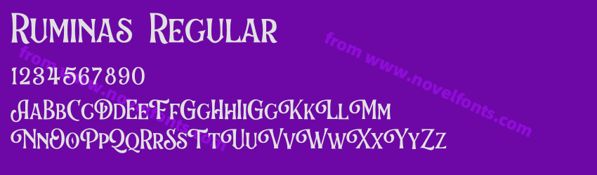 Ruminas RegularPreview Ruminas RegularPreview