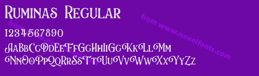 Ruminas RegularPreview Ruminas RegularPreview