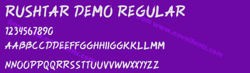 Rushtar Demo RegularPreview Rushtar Demo RegularPreview