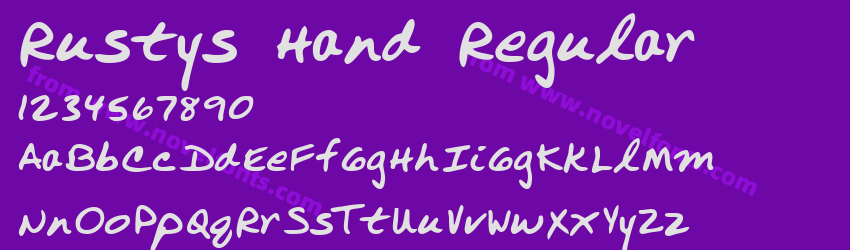 Rustys Hand RegularPreview Rustys Hand RegularPreview
