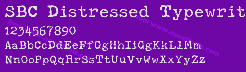 SBC Distressed TypewriterPreview SBC Distressed TypewriterPreview
