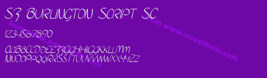 SF Burlington Script SCPreview SF Burlington Script SCPreview
